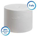 Scott&reg; White 4 in. 2-Ply Bathroom Tissue in White (Case of 36) 
