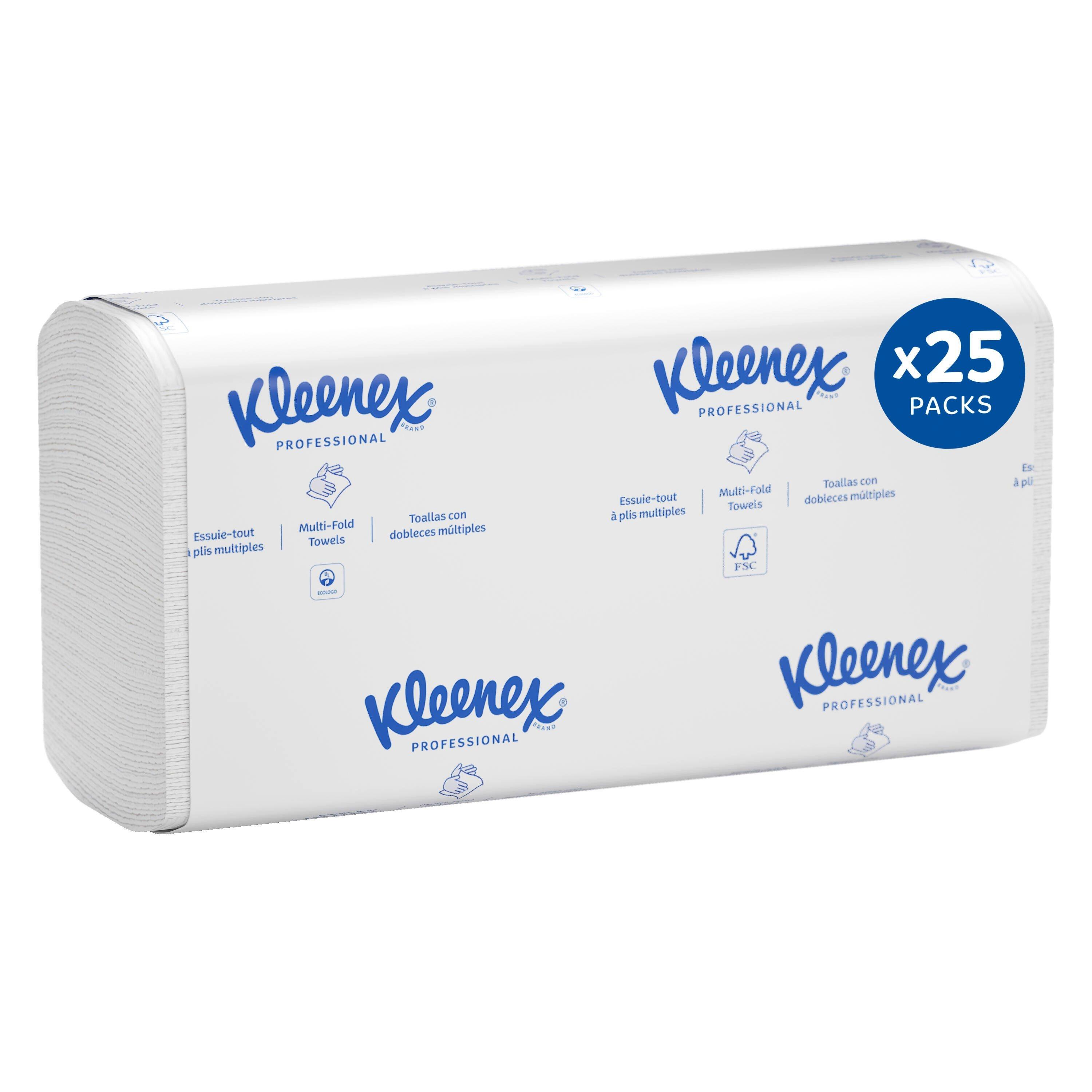 Kleenex&reg; White 120-Count ScottFold Multi-Fold Paper Towel in White (Case of 25) 