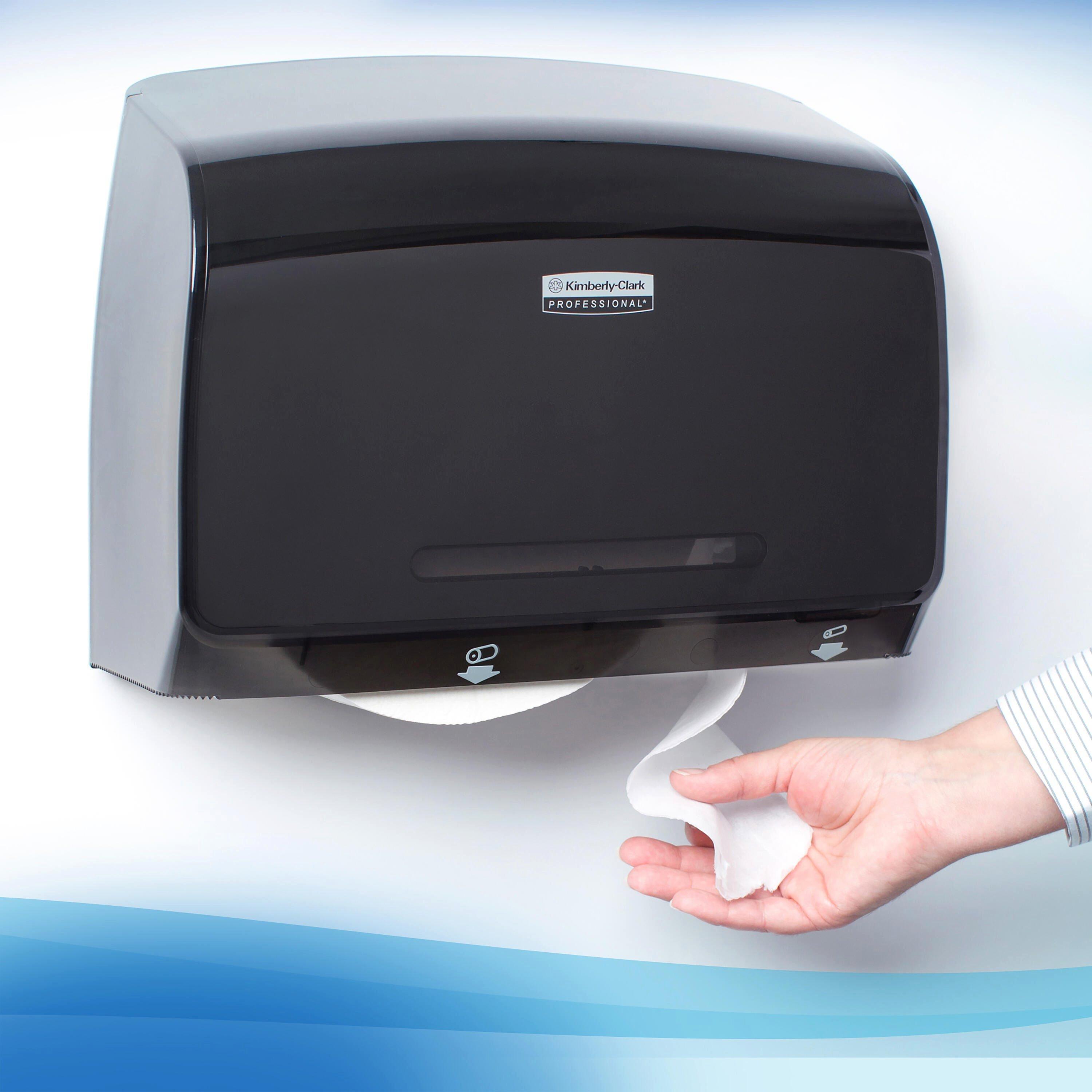Kimberly-Clark Professional&trade; White 3-27/100 in. Recycled Fiber 2-Ply Essential Jumbo Roll Toilet Tissue in White (Case of 12) 