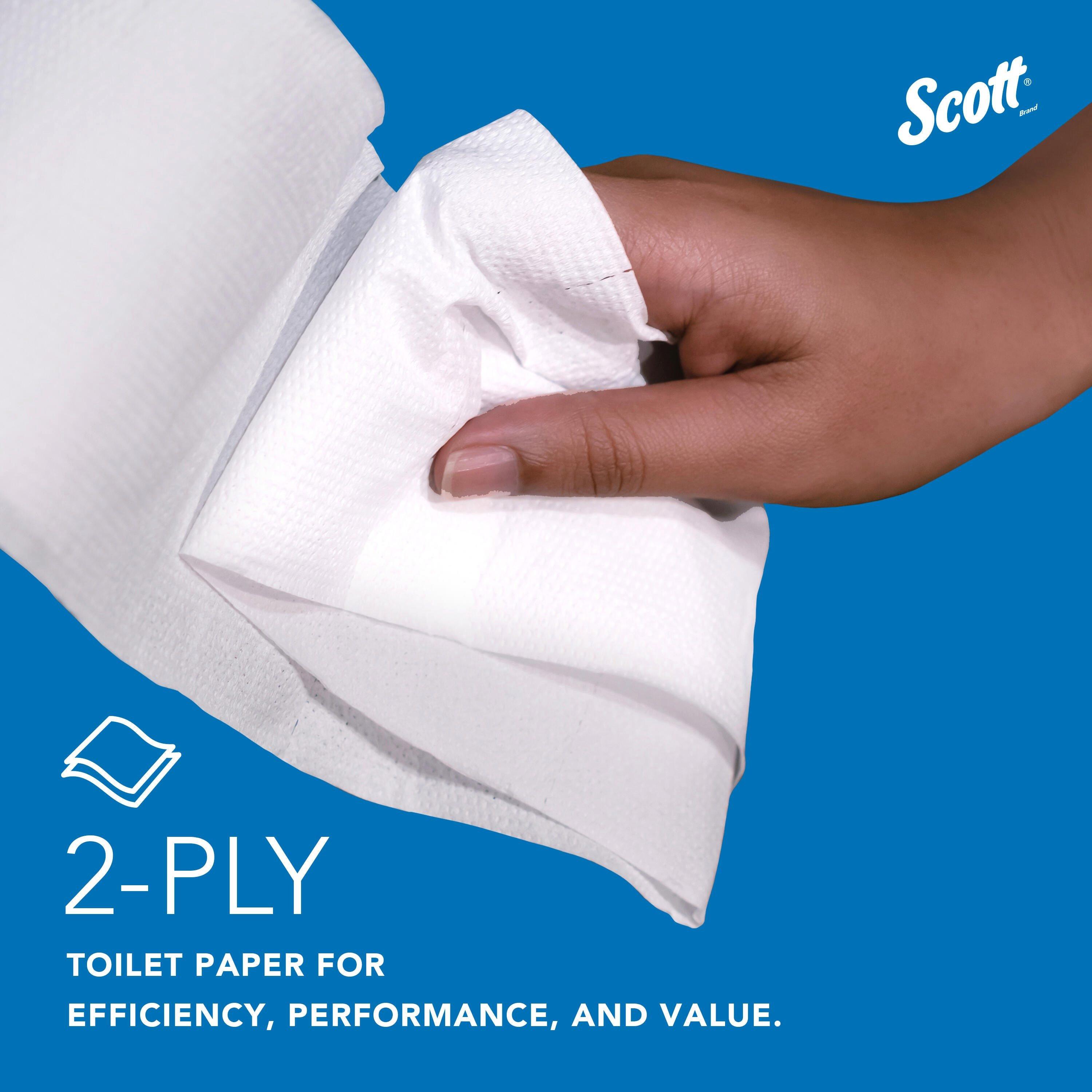 Kimberly-Clark Professional&trade; White 3-27/100 in. Recycled Fiber 2-Ply Essential Jumbo Roll Toilet Tissue in White (Case of 12) 