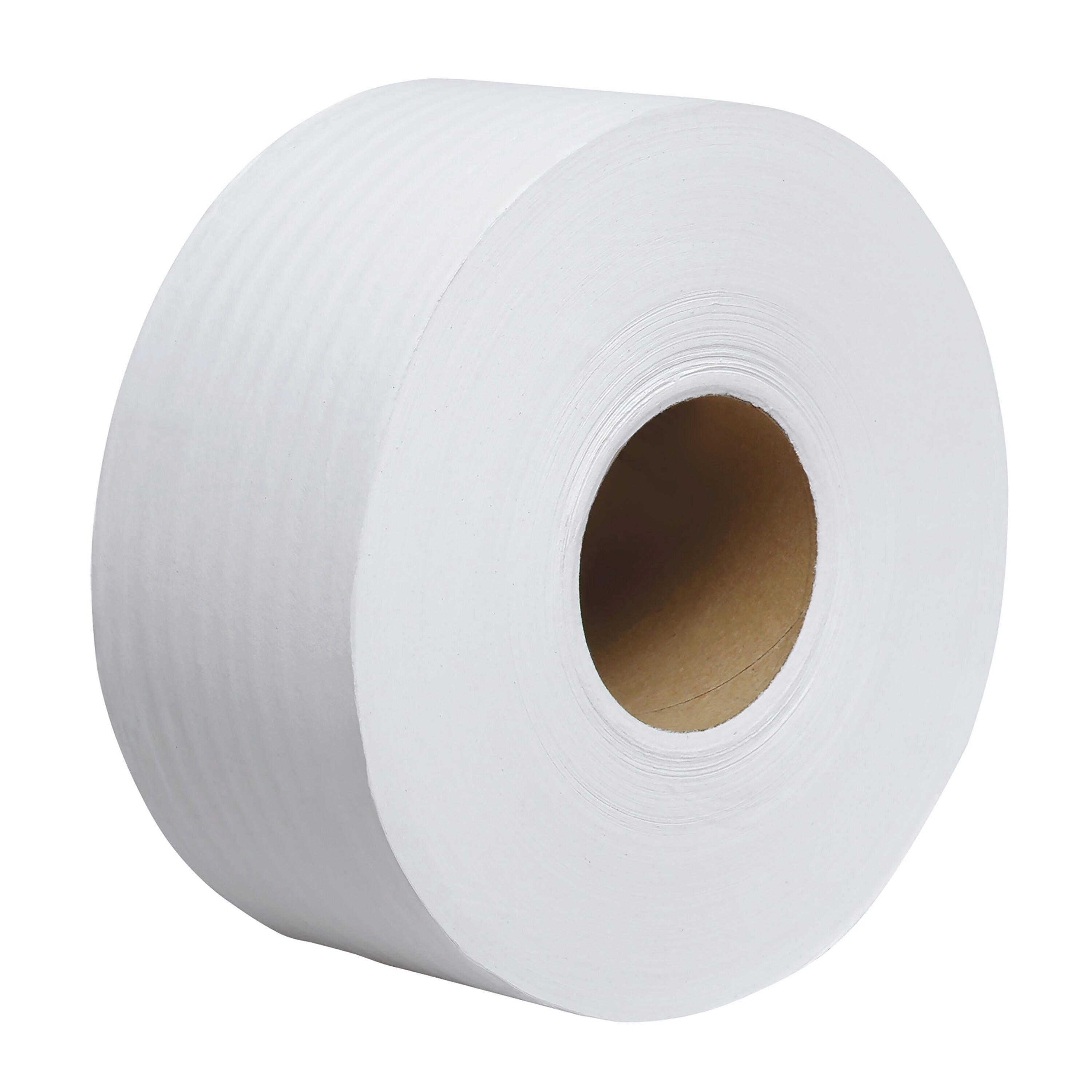 Kimberly-Clark Professional&trade; White 3-27/100 in. Recycled Fiber 2-Ply Essential Jumbo Roll Toilet Tissue in White (Case of 12) 