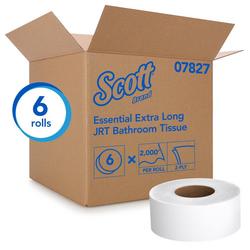 2000 ft. x 3-11/20 in. Jumbo 1-Ply Bathroom Tissue in White (Case of 6)