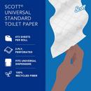 Kimberly-Clark Professional&trade; White 4-1/10 in. Recycled Fiber 2-Ply Essential Standard Roll Toilet Tissue in White (Case of 80) 