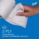 Kimberly-Clark Professional&trade; White 4-1/10 in. Recycled Fiber 2-Ply Essential Standard Roll Toilet Tissue in White (Case of 80) 