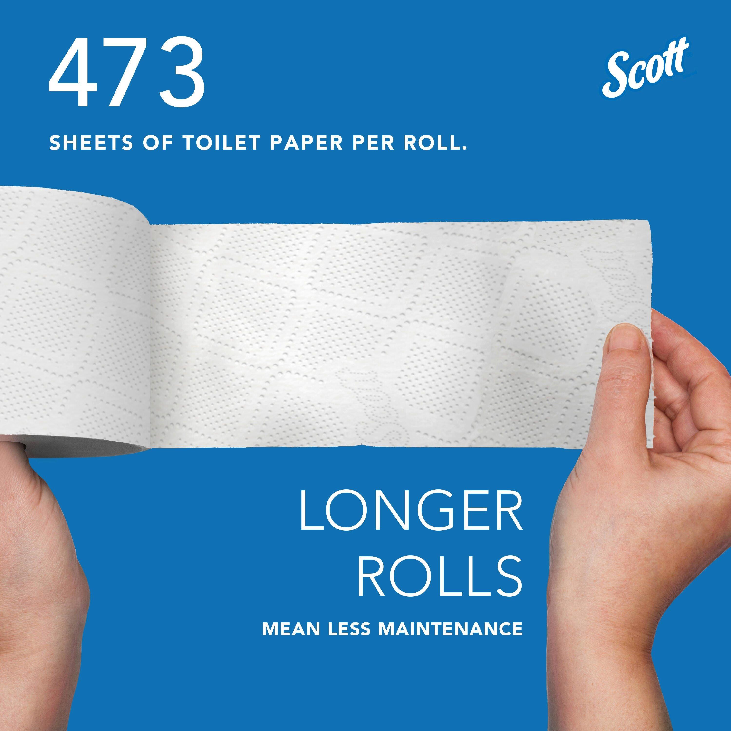 Kimberly-Clark Professional&trade; White 4-1/10 in. Recycled Fiber 2-Ply Essential Standard Roll Toilet Tissue in White (Case of 80) 