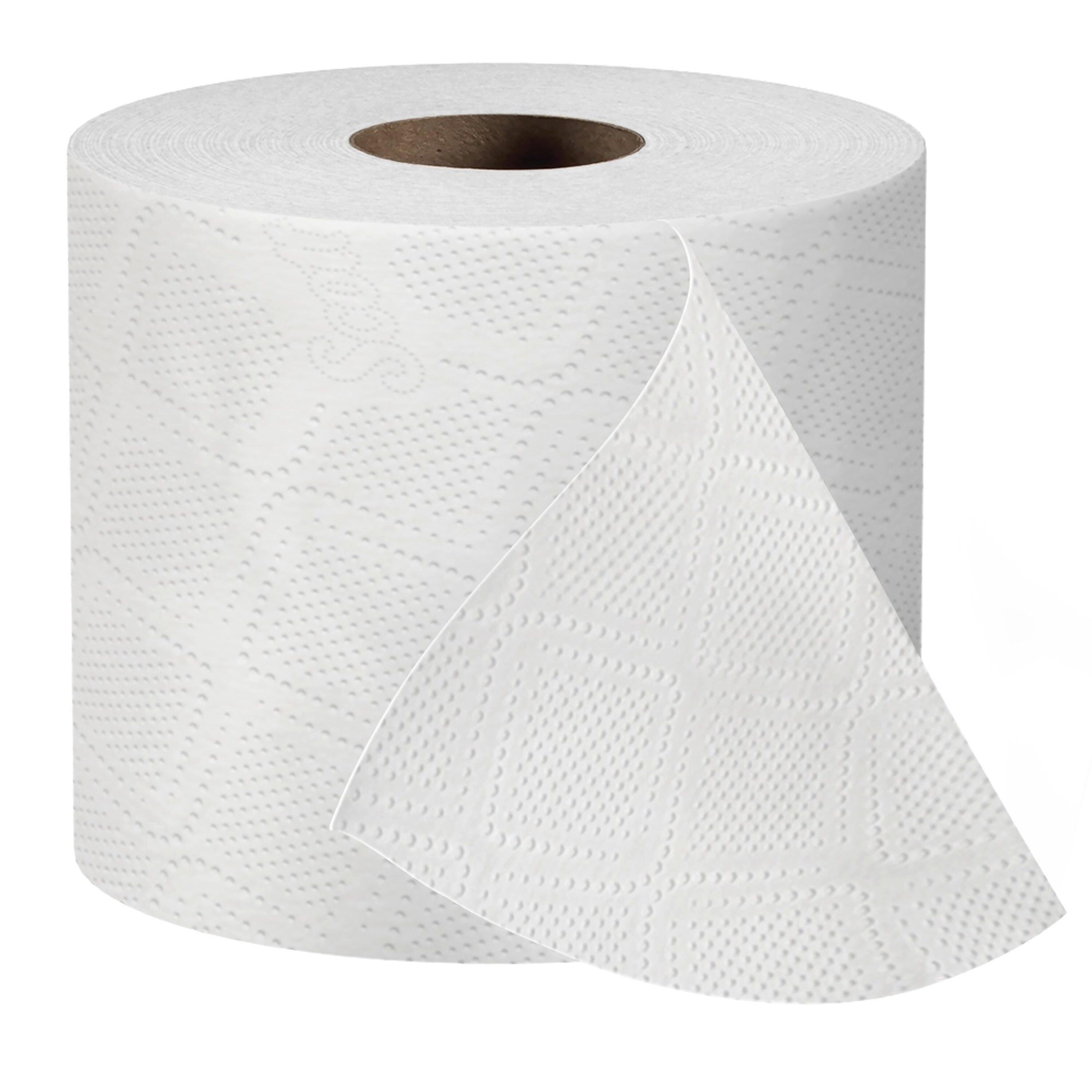 Kimberly-Clark Professional&trade; White 4-1/10 in. Recycled Fiber 2-Ply Essential Standard Roll Toilet Tissue in White (Case of 80) 