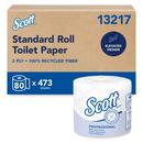 Kimberly-Clark Professional&trade; White 4-1/10 in. Recycled Fiber 2-Ply Essential Standard Roll Toilet Tissue in White (Case of 80) 