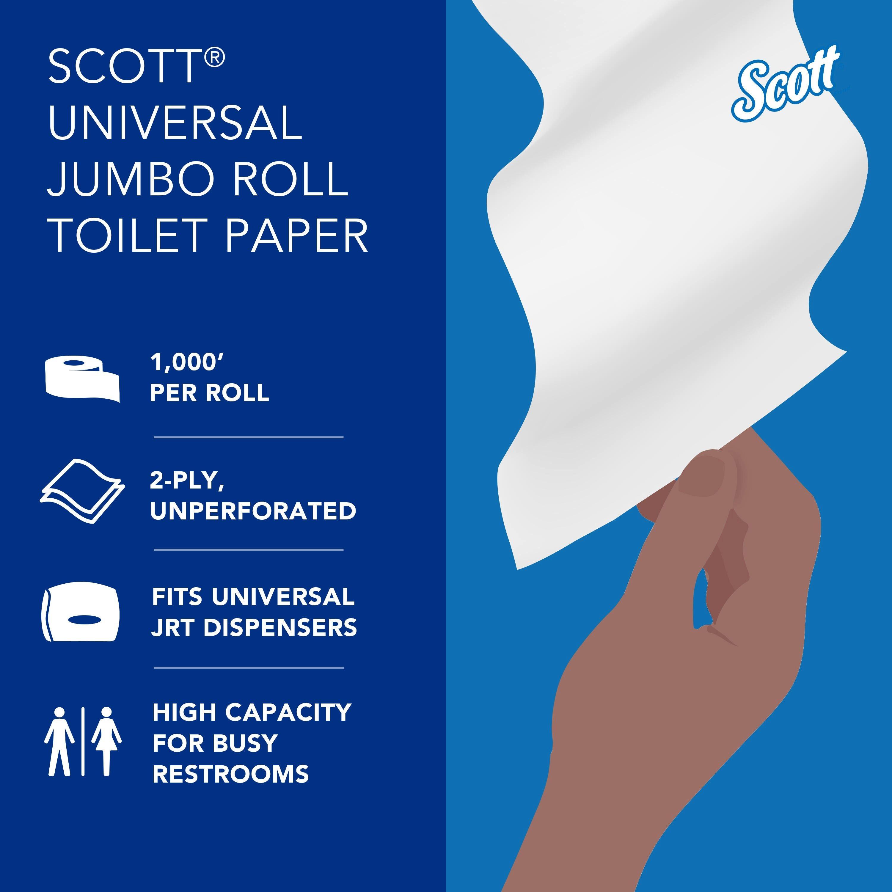 Kimberly-Clark Professional&trade; White 2-Ply 12-Pack Jumbo Bath Tissue in White 