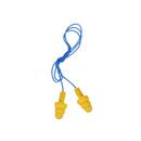 Corded Plastic Reusable Ear Plugs (Box of 100) in Yellow