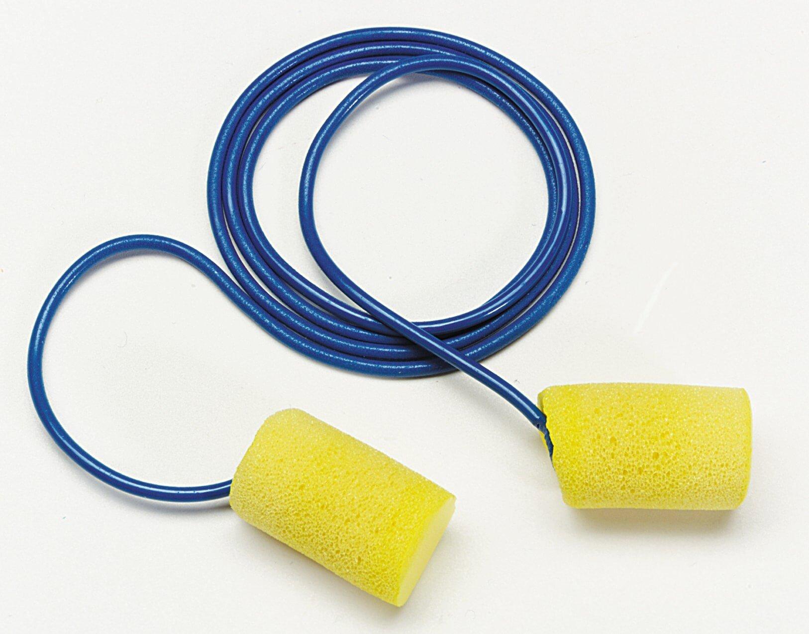 E-A-R&trade; Yellow Corded Foam Earplug with 29dB Noise Reduction Rating 