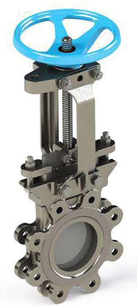 FNW&reg; 4-3/4 in. 150 psi Stainless Steel Hand Wheel Knife Gate Valve 