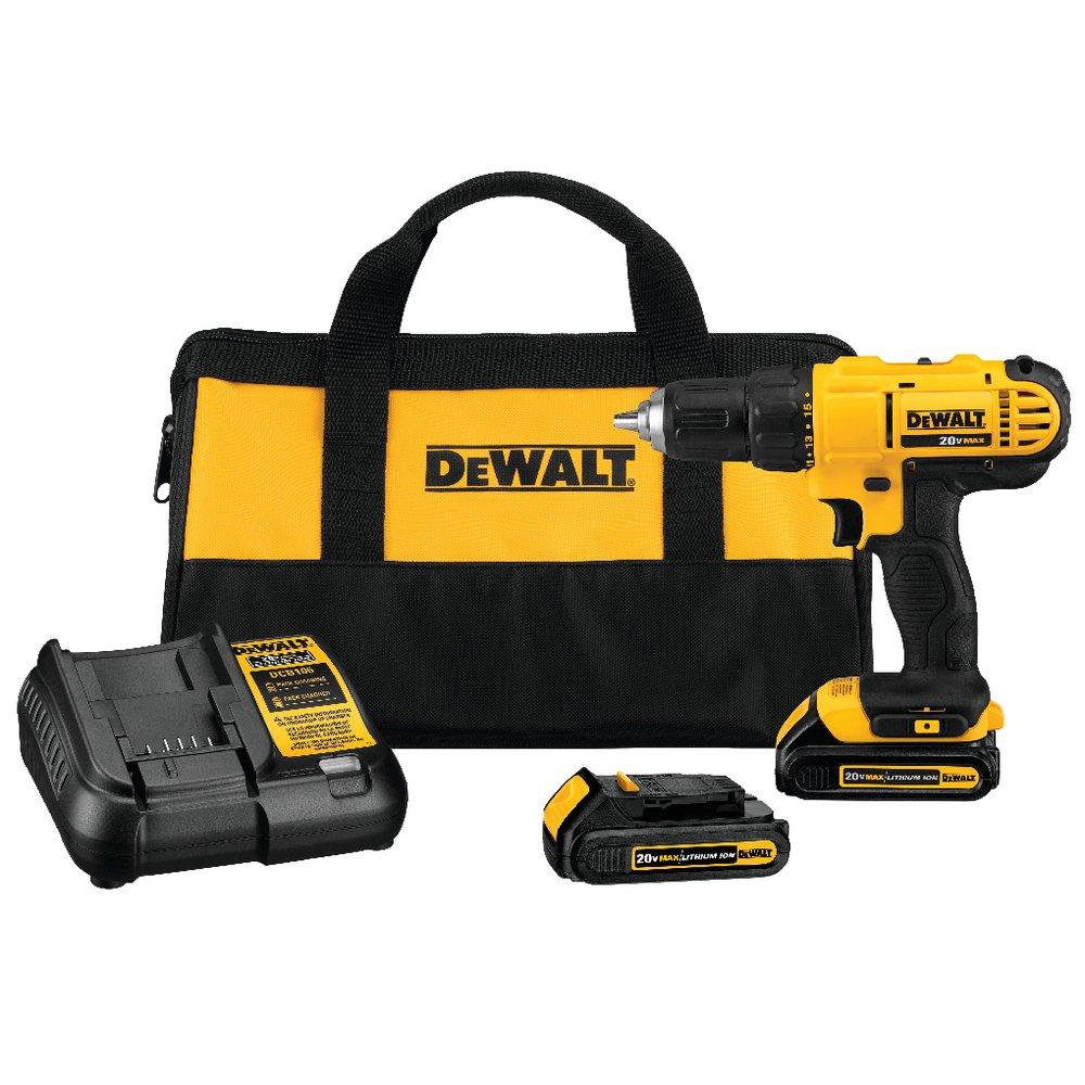 DEWALT Yellow 20V Cordless Compact Drill and Driver Kit 