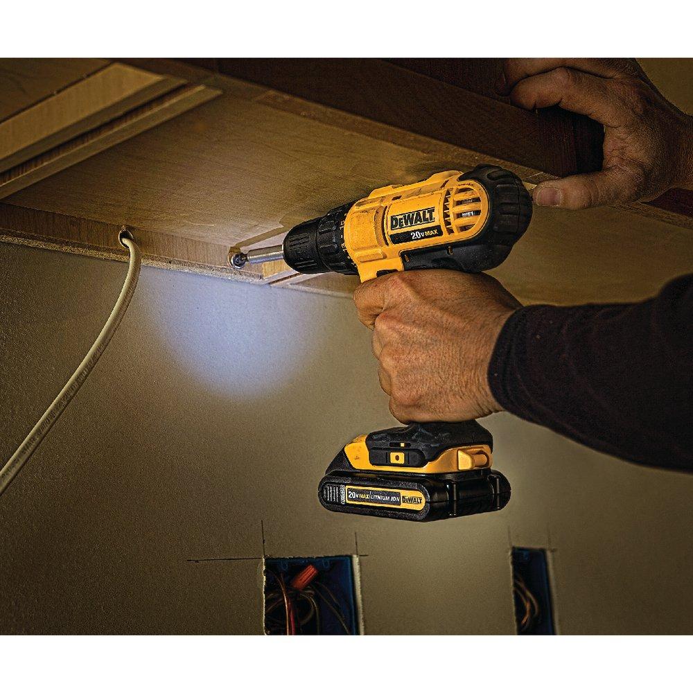 DEWALT Yellow 20V Cordless Compact Drill and Driver Kit 