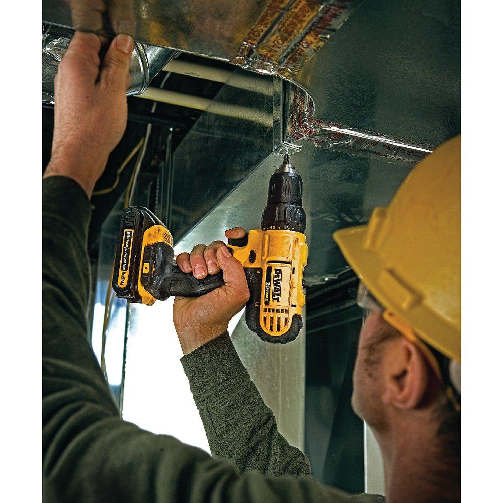 DEWALT Yellow 20V Cordless Compact Drill and Driver Kit 