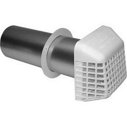 4 x 6-19/50 in. Gas Vent Hood Connector Aluminum and Plastic