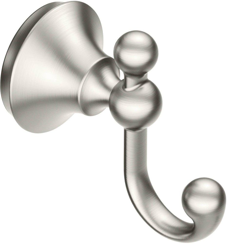 Moen Brushed Nickel 2 Robe Hook 