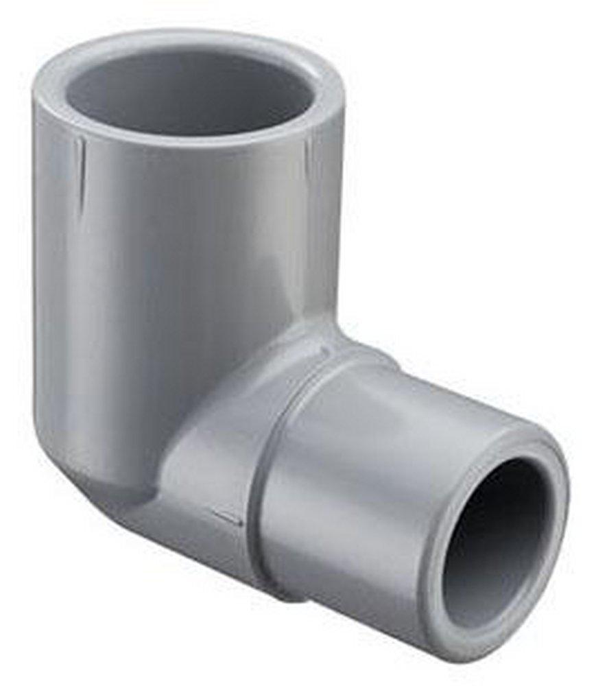 Grey Spigot x Socket Straight and Street Schedule 80 CPVC 90 Degree Elbow 