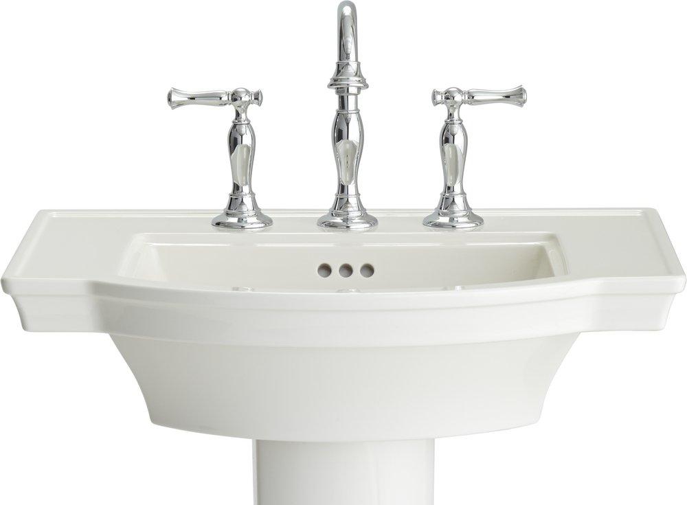 American Standard Linen Pedestal Bathroom Sink 