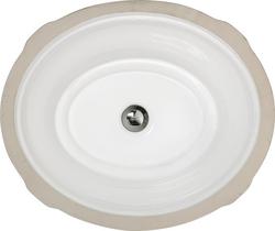 19-1/8 in. Undermount Oval Vitreous China Bathroom Sink in White