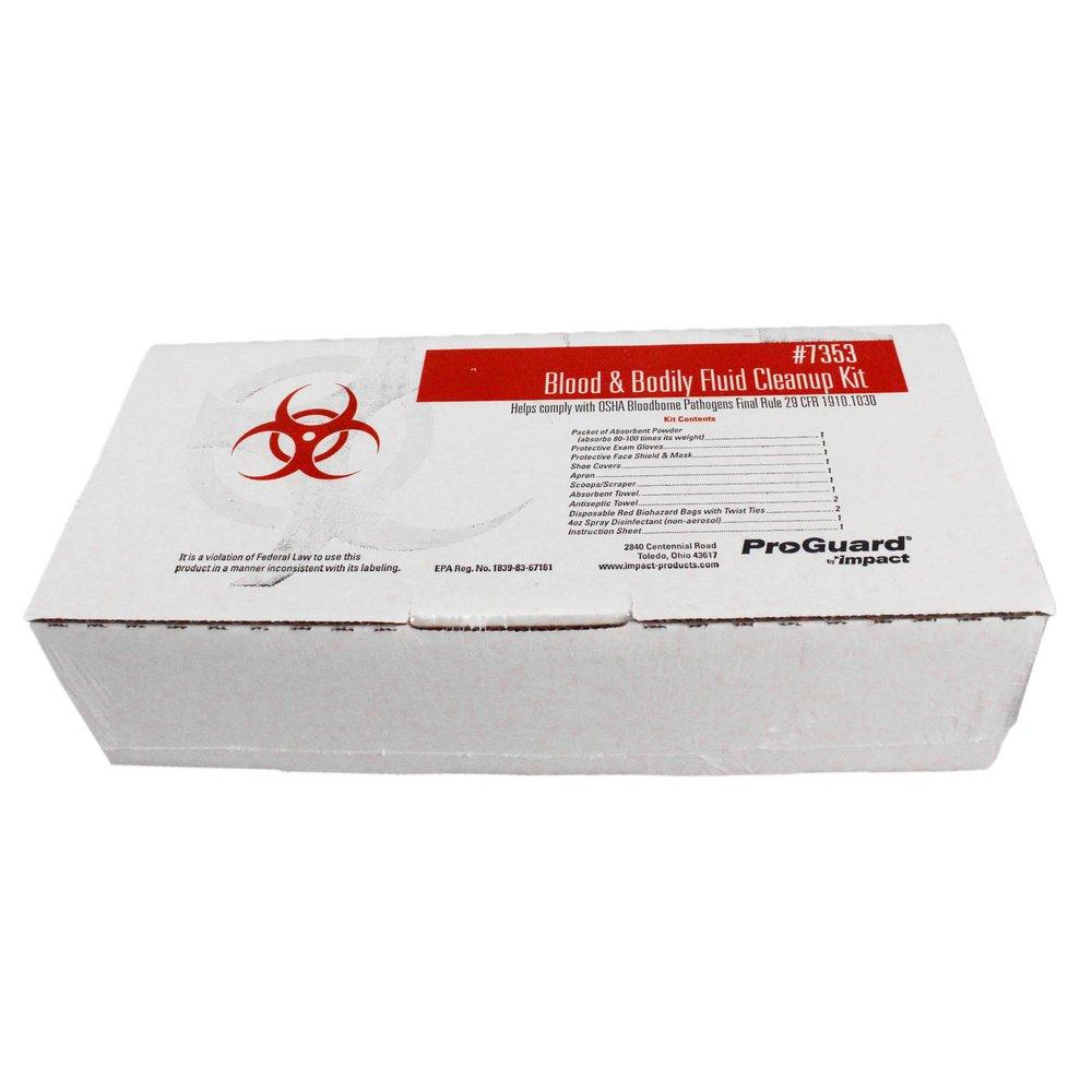 Impact Products White Bloodborne Pathogen Kit with Germicidal Wipe 