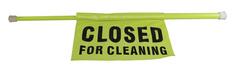Closed For Cleaning Safety Pole