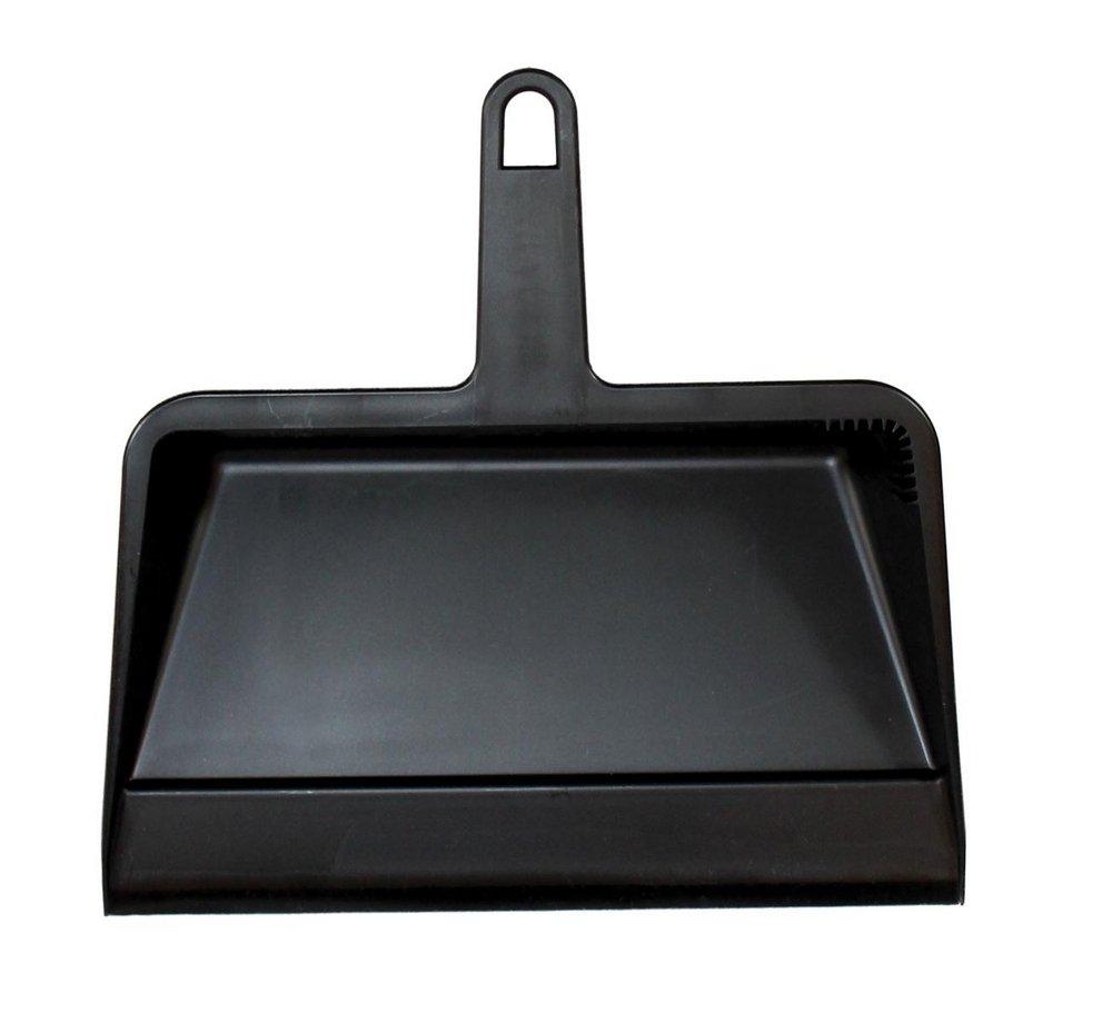 Impact Products Black 12 in. Heavy Duty Plastic Dust Pan 