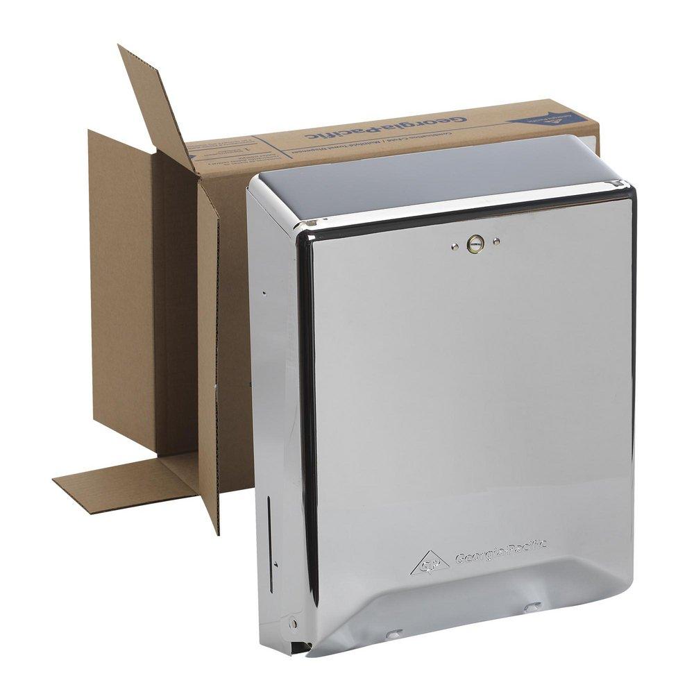 Georgia-Pacific Chrome Wall Mount Metal and Steel Multi-Fold Dispenser 