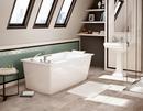 MAAX White 60 x 32 in. Freestanding Bathtub with Left Drain 
