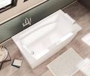 MAAX White 60 x 32 in. Freestanding Bathtub with Left Drain 