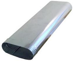 4 in x 100 in 30 ga Galvanized Steel Oval Duct Pipe
