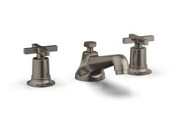 Two Handle Widespread Bathroom Sink Faucet in Polished Nickel