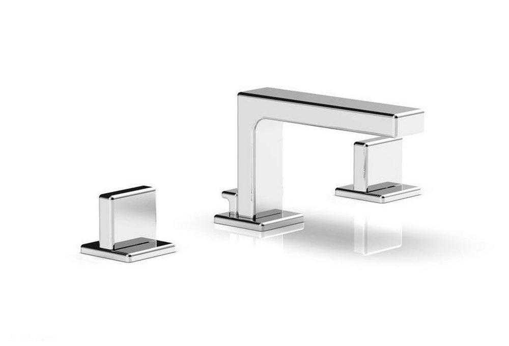 Phylrich&reg; Polished Chrome 3-Hole Bathroom Faucet with Double Blade Handle 