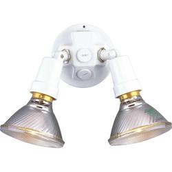 150 W 2 Light Halogen Flood Light in White