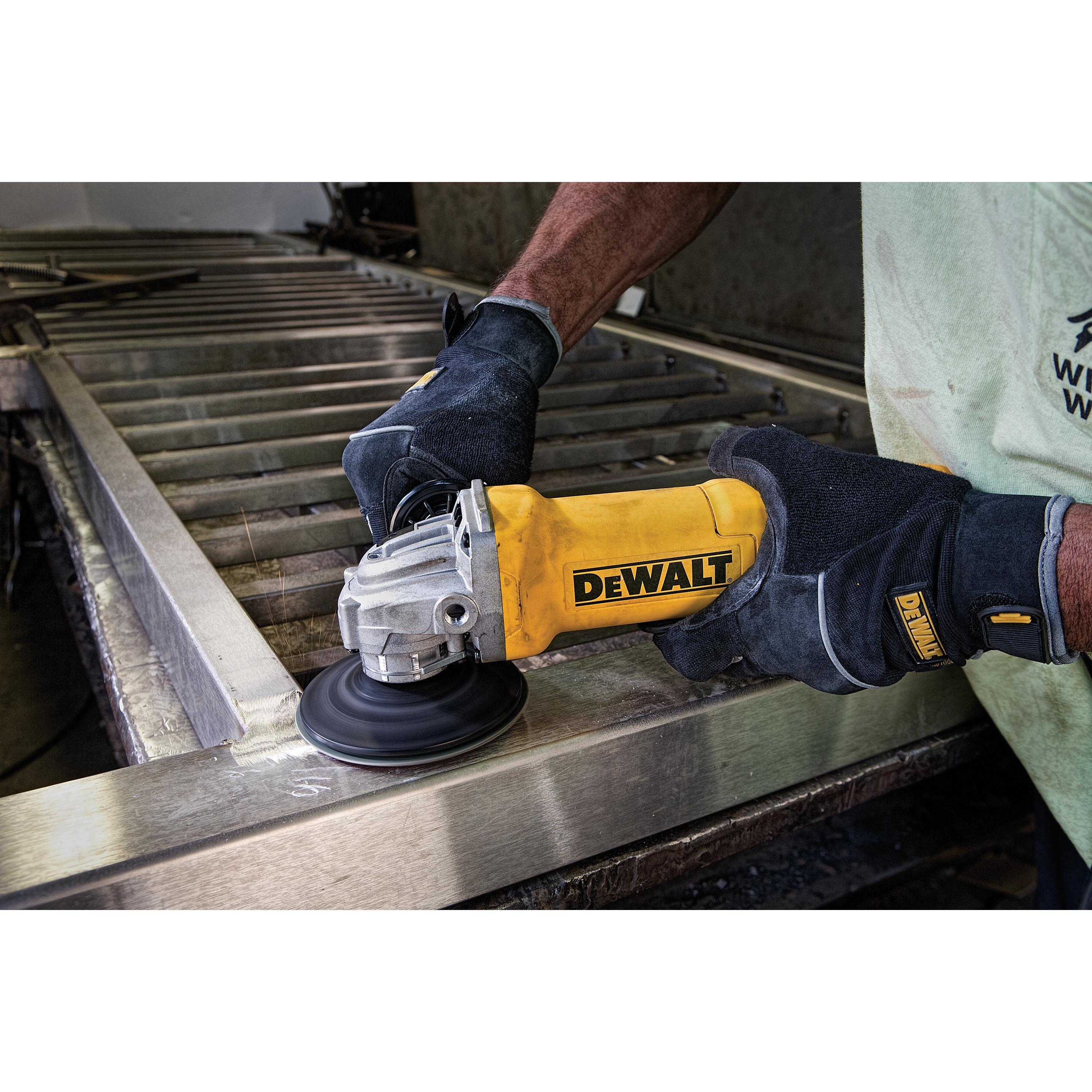DEWALT Yellow Corded 11 AMP Grinder 