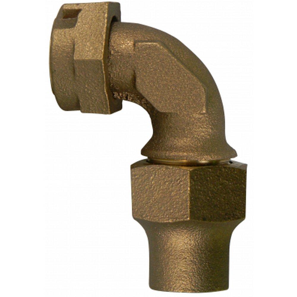 A.Y. McDonald Meter Swivel x CTS Compression Water Service Brass Quarter Bend 