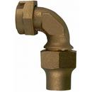 3/4 in. Meter Swivel x CTS Compression Water Service Brass Quarter Bend