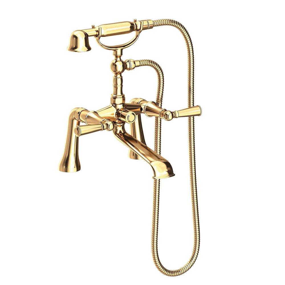 Newport Brass Uncoated Polished Brass - Living Two Handle Roman Tub Faucet 