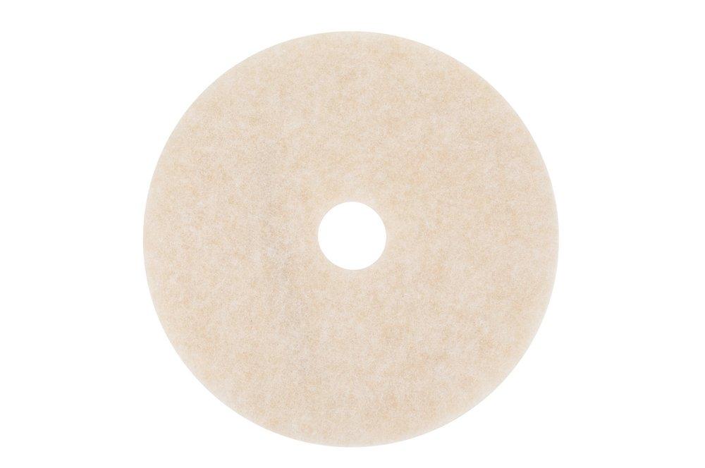 Scotch-Brite&trade; Beige Speed Burnish Pad in White (Case of 5) 