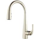 Pull-Down Bar and Kitchen Island Faucet in Polished Nickel