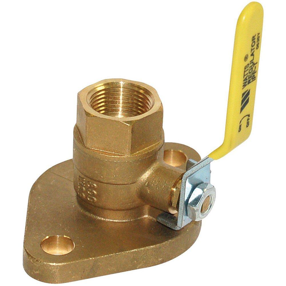Watts NPT Brass Isolation Pump Flange with Buna-N O-Ring and PTFE Seat 