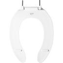 Bemis White Elongated Open Front Toilet Seat 