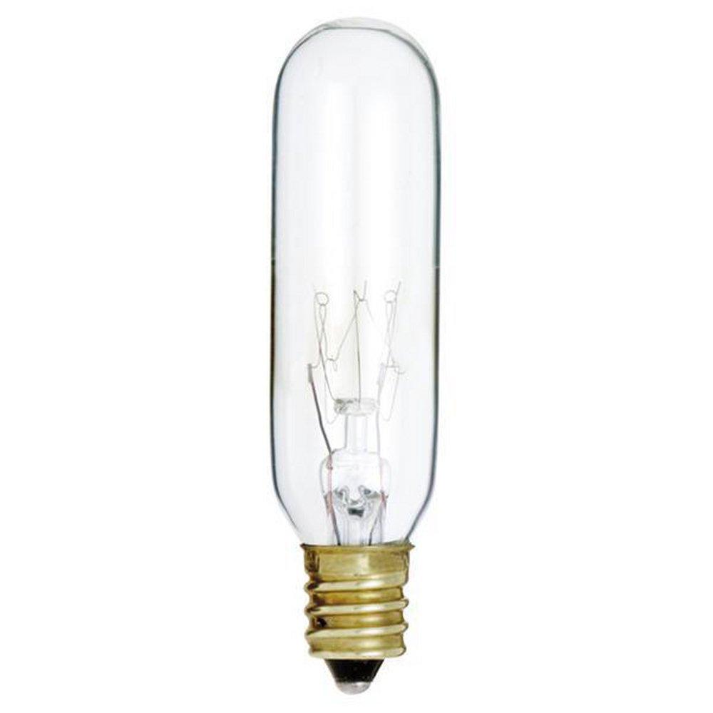 25W T6 Dimmable Incandescent Light Bulb with Candelabra Base 