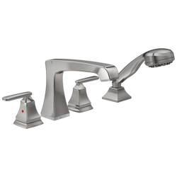 Two Handle Roman Tub Faucet with Hand Shower in Brilliance&reg; Stainless (Trim Only)
