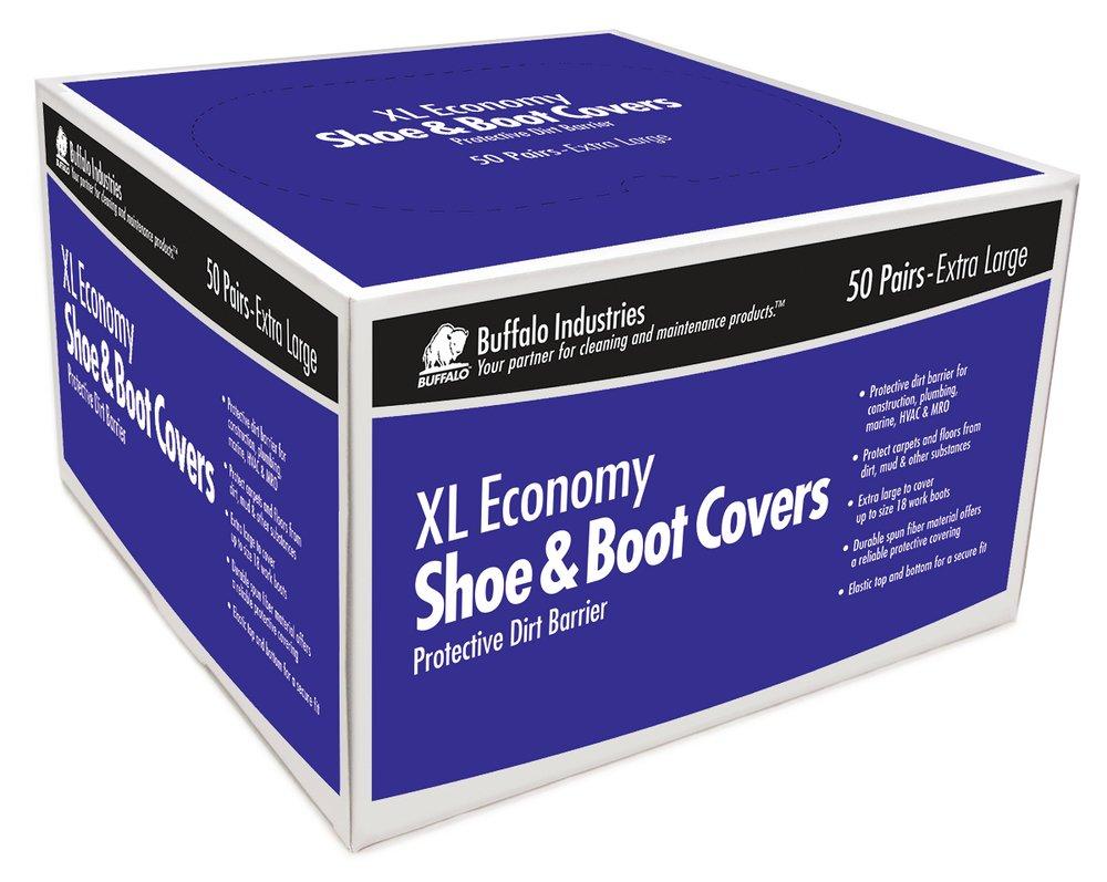 Buffalo Industries Blue Shoe and Boot Cover (Box of 50 Pairs) 
