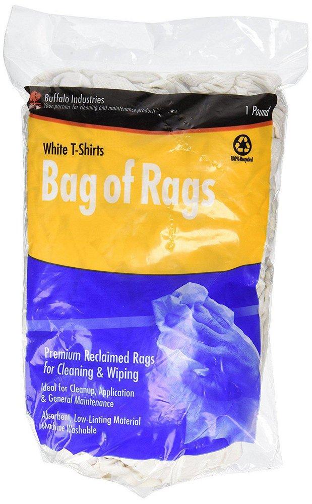 Buffalo Industries White Sheet Rags Box in White 