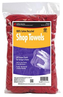 13 x 14 in. Shop Towel in Red (1 lb Bag)