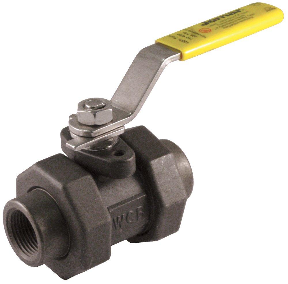Jomar International Brass Full Port Union Threaded Ball Valve 
