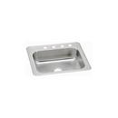 25 x 21-1/4 in. 4 Hole Stainless Steel Single Bowl Drop-in Kitchen Sink in Brushed Satin
