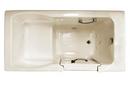 60 x 36 in. 10-Jet Acrylic Rectangle Alcove Whirlpool Bathtub with Right Drain and Manual On or Off in Almond