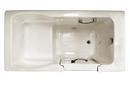 60 x 36 in. 10-Jet Acrylic Rectangle Alcove Whirlpool Bathtub with Right Drain and Manual On or Off in Oyster